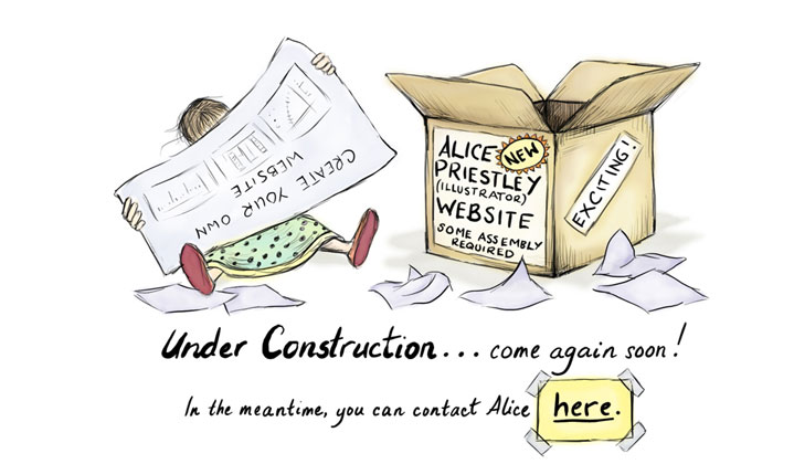 my under construction notice - Photoshop illustration