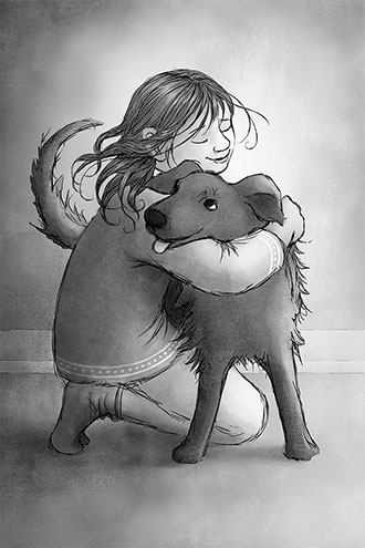 Tizzy - illustration from Tizzy and Me: Fifteen Ways to Love a Mink